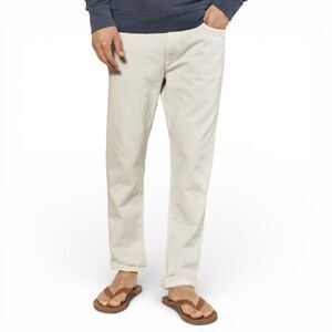 Outerknown Men's Drifter Tapered Fit Organic Cotton Jeans Mirage Off White 31x32